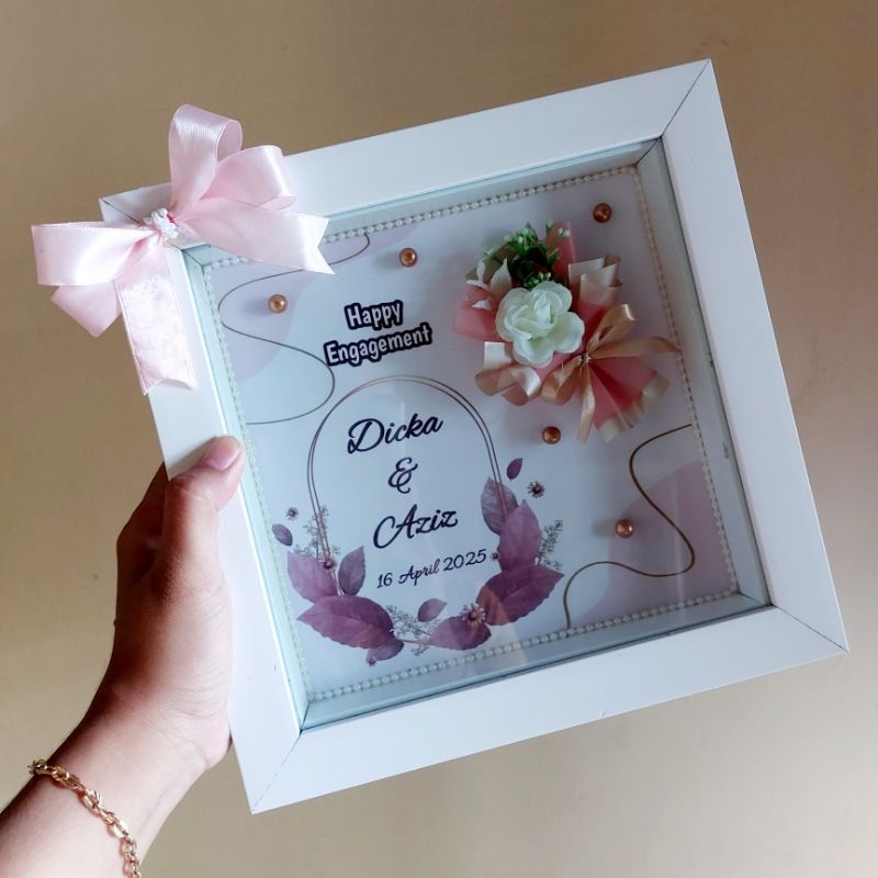 Gift Frame 3D / Kado unik / Bucket in Frame / Kado pernikahan