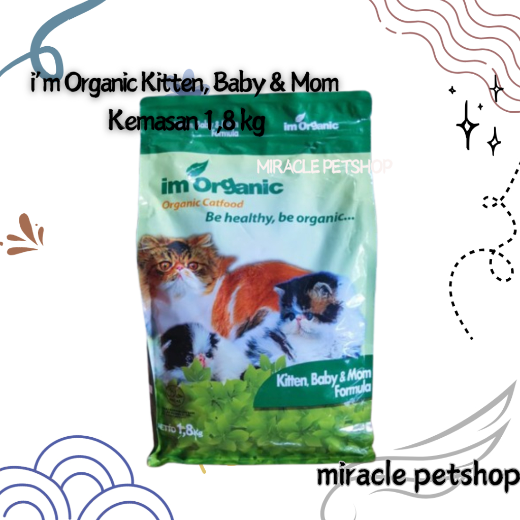 Makanan Kucing - Im Organic Kitten,Baby & Mom - Imo kbm 1.8 Kg