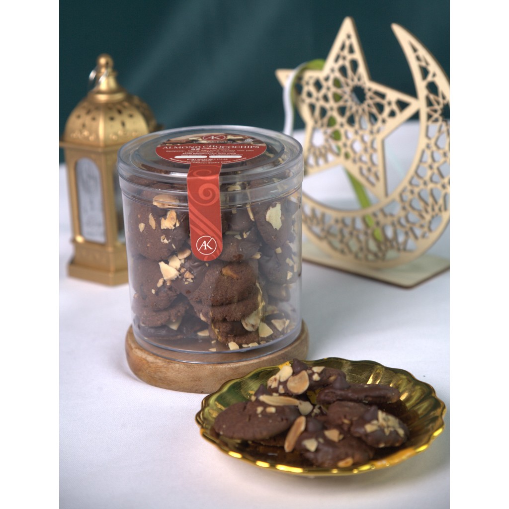 

KUE KERING ALMOND CHOCOCHIP COOKIES DOUBEL CHOCO TOPLES 250g
