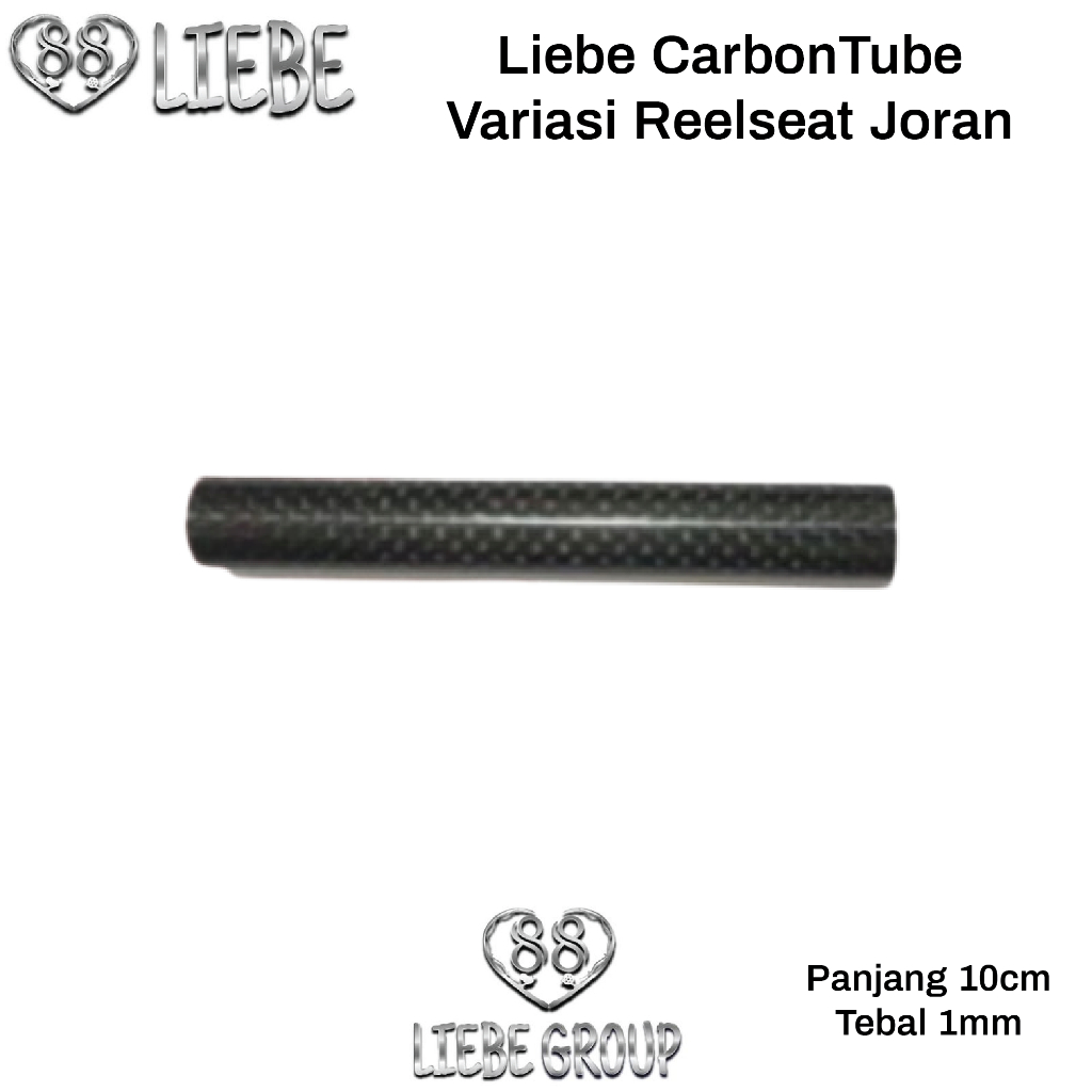 Liebe pipa carbon tube joran 3k 10cm variasi Reelseat joran