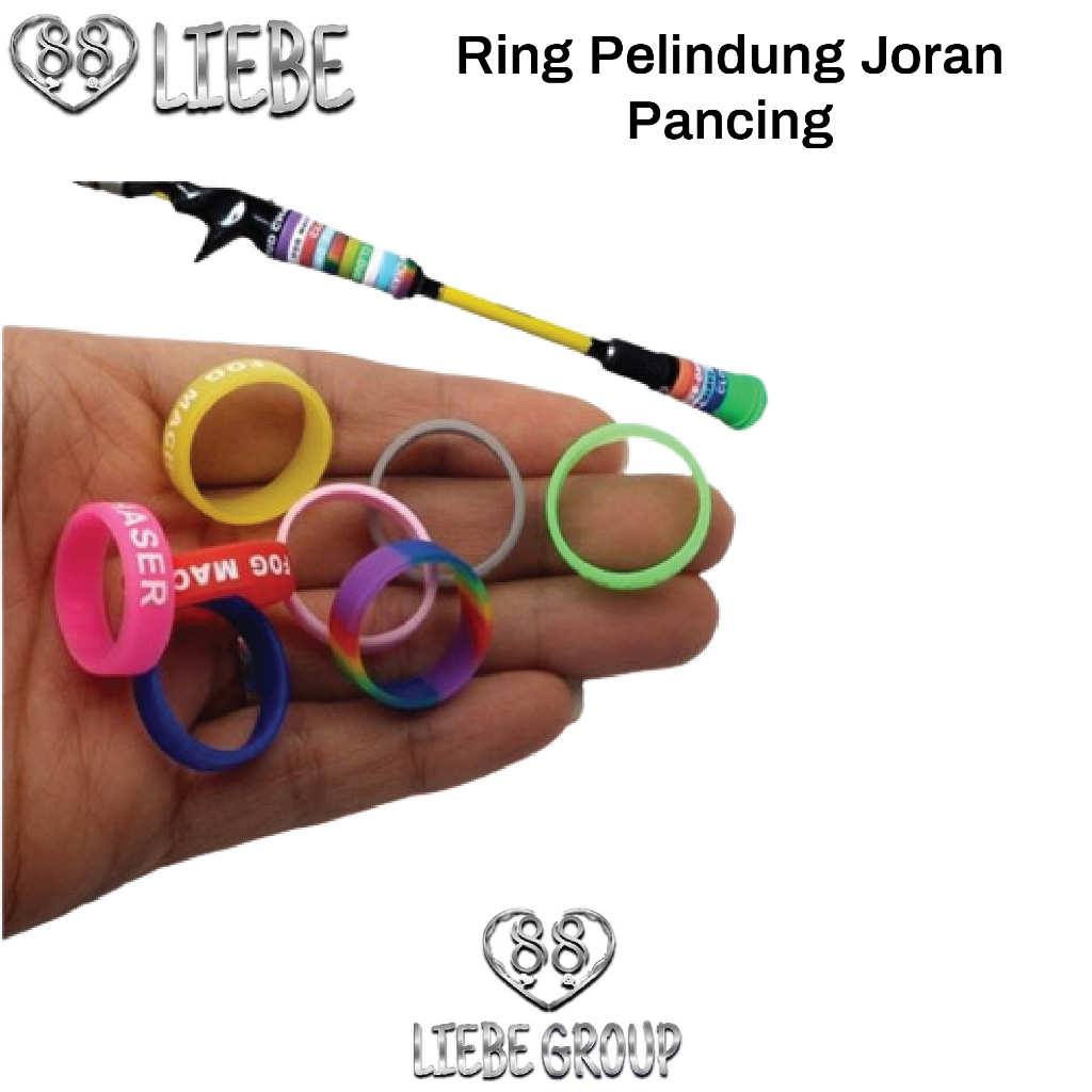 Liebe karet Ring pelindung gagang joran pancing