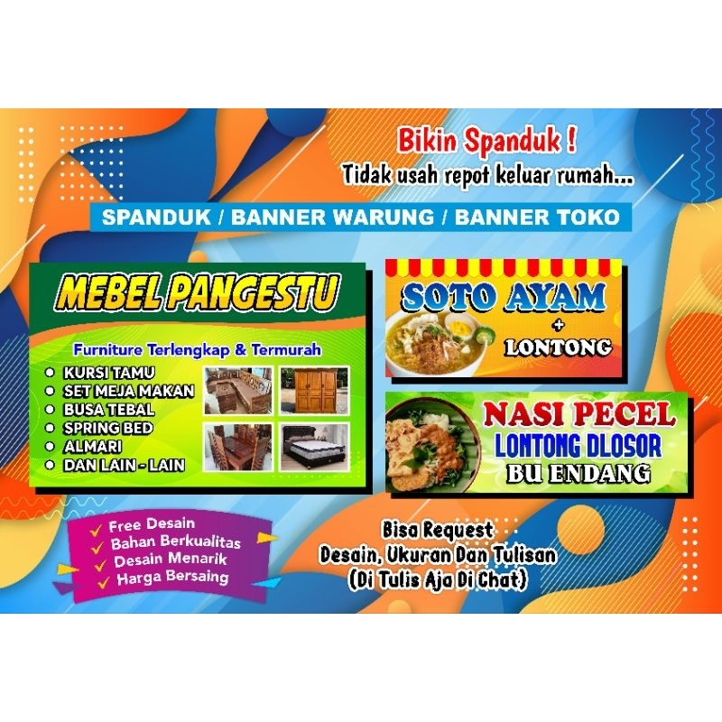 cetak spanduk banner cetak banner warung banner toko