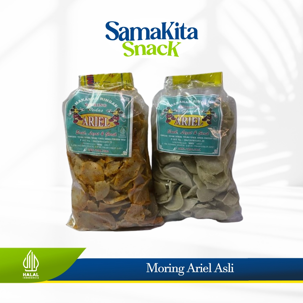 

Keripik Moring Ariel Asli Garut / Cemilan Pedas & Gurih - Moring Ariel 250gram 500gram dan 1Kg