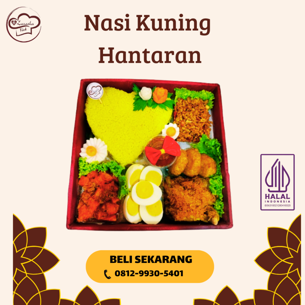 

Jual Nasi Kuning/Tumpeng Hantaran Ayam Goreng/Nasi Tumpeng/Nasi Hantaran Tangsel/Tumpeng Depok/Hantaran 3 Porsi