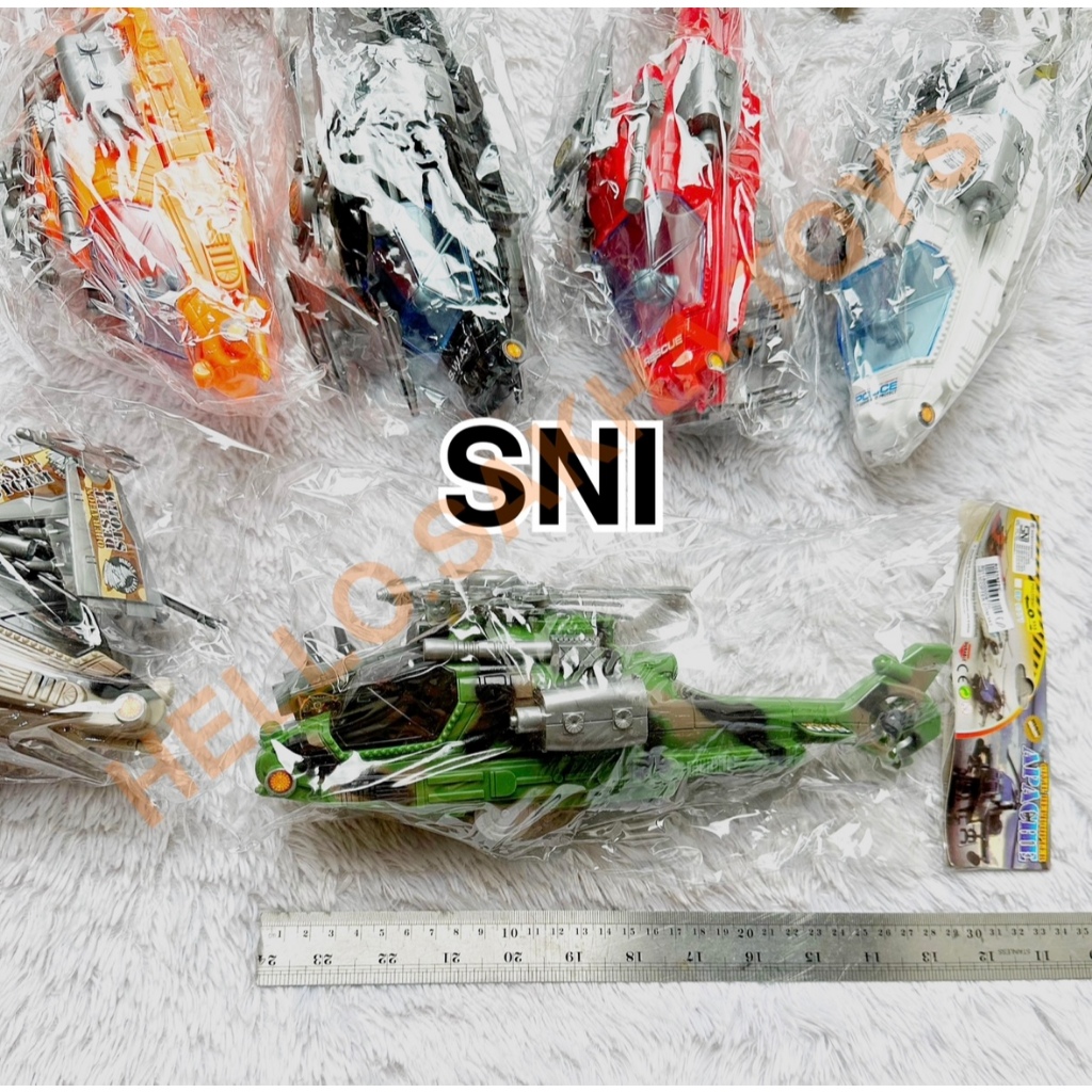 MAINAN HELIKOPTER KENDARAAN TERBANG BALING BALING HELICOPTER BP 9770 9771 IM-2521 F3600 OCT5113 ARMY