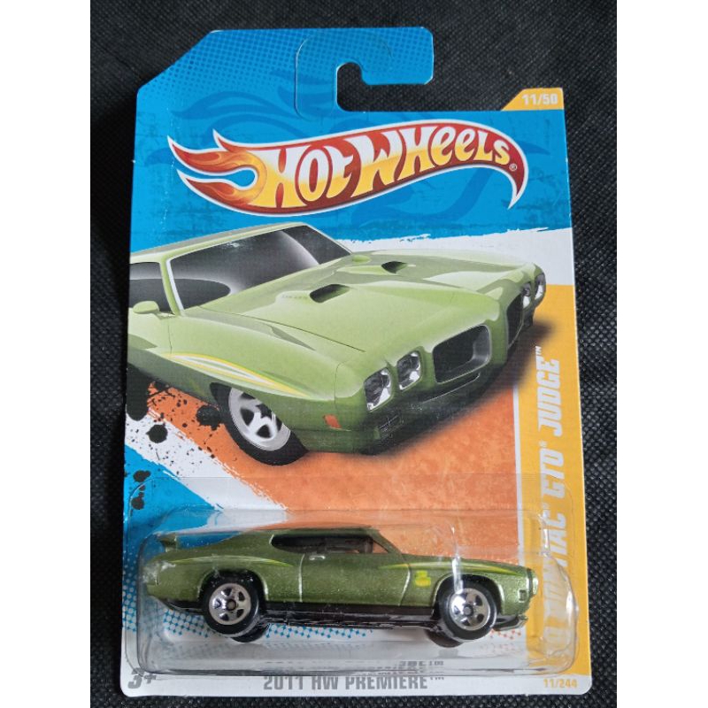 HOT WHEELS '70 PONTIAC GTO JUDGE HIJAU