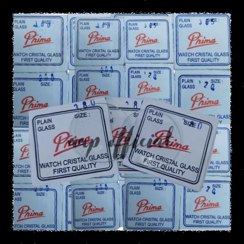 kaca jam tangan tebal datar bening 1mm kaca untuk jam tangan