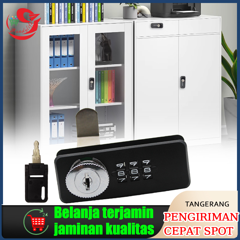 Kunci Loker Kunci Lemari Kombinasi Angka Combination Lock dengan Kunci
