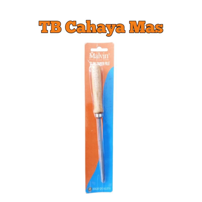 Kikir Kayu Malvin – Slim Taper File untuk Finishing Halus & Presisi
