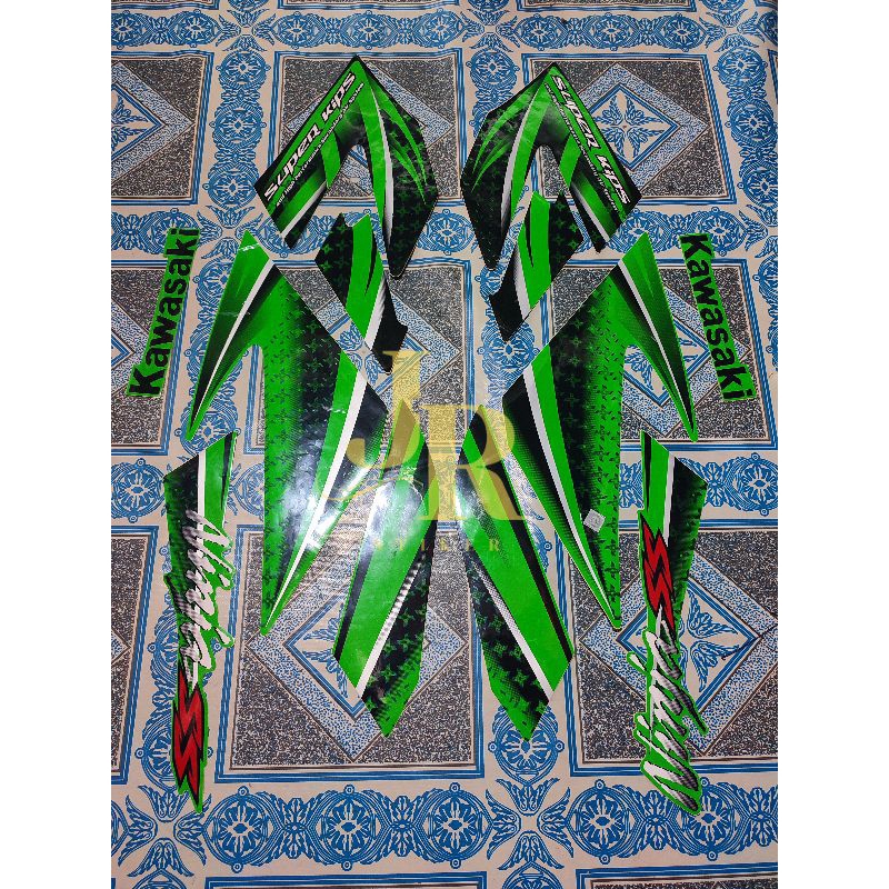 Striping polet kawasaki ninja ss 2012 hijau