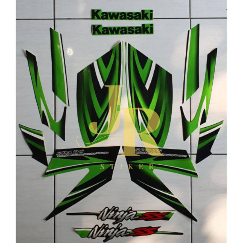 Striping polet kawasaki ninja ss 2011 hijau
