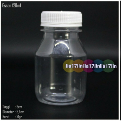 Botol 120ML Botol Plastik Essens Tebal 120ml Termurah Berkualitas
