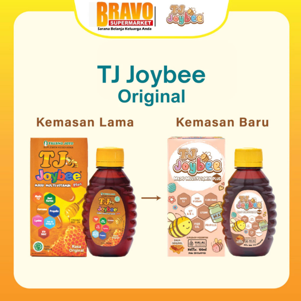 

Bravo Bojonegoro - TJ Joybee 100ML - Madu Multivitamin untuk anak
