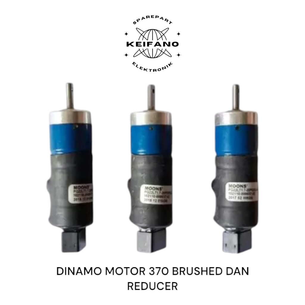 DINAMO MOTOR 370 BRUSHED DAN REDUCER ORIGINAL