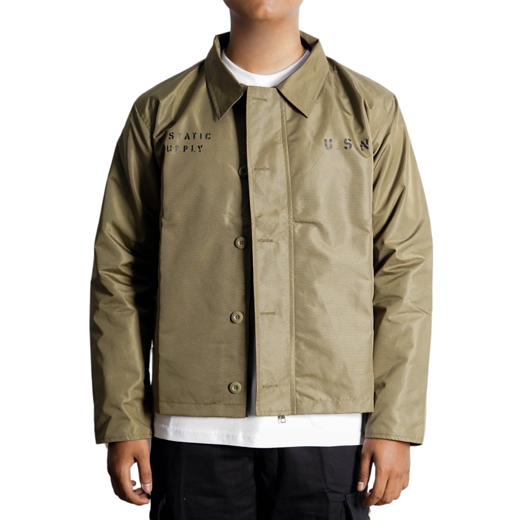 Ecstatic Supply - Work Jacket Pria - USN Deck Jacket - US NAVY | Deck Jacket Military
