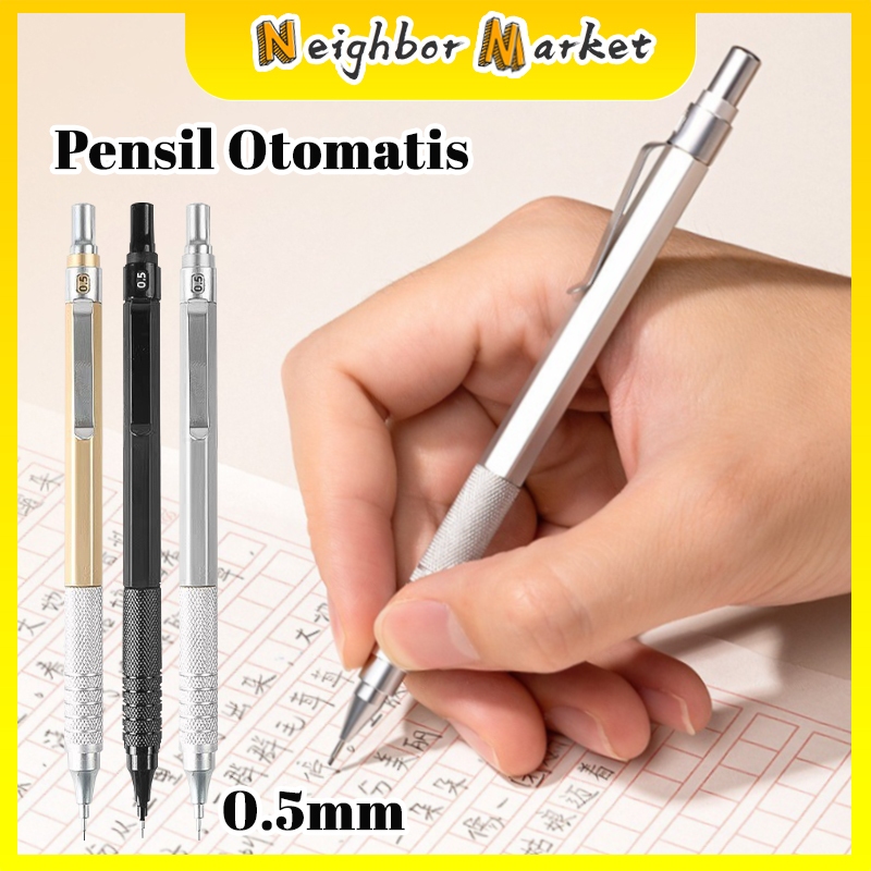 

0.5 mm Pensil Mekanik Metal Mechanical Drafting Pencil dengan Pusat Gravitasi Rendah Untuk Sekolah / Kantor - Pensil Mekanik pentel Pencil graph gear 500