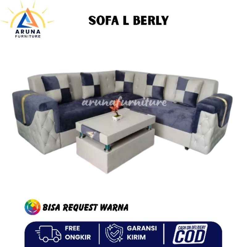 Sofa L Berly Sofa L Sudut Sofa Tamu Minimalis Kursi Ruang Tamu Sopa Murah