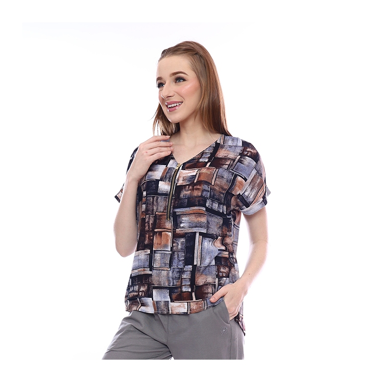 Planet Surf Clothing Kemeja Lengan Pendek Wanita Kimmy Shirt 221D Planet Surf
