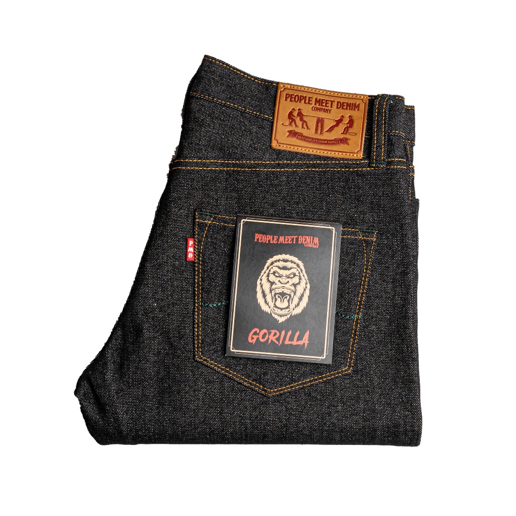 PMD & CO - GORILLA - 14oz - Denim Selvedge Accent - Black Indigo