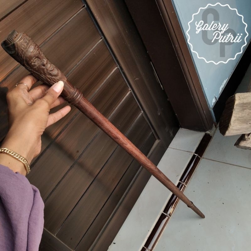 tongkat komando kayu kalimosodo ukir