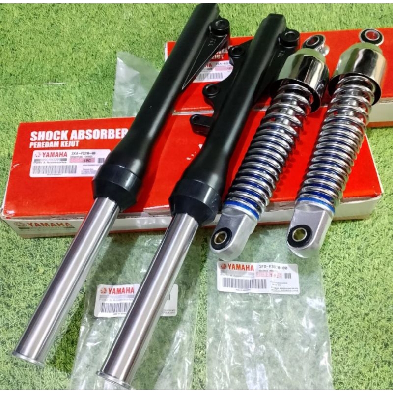 AS SHOCK DEPAN PLUS TABUNG+ SHOCKBREAKER BELAKANG YANAHA FIZR
