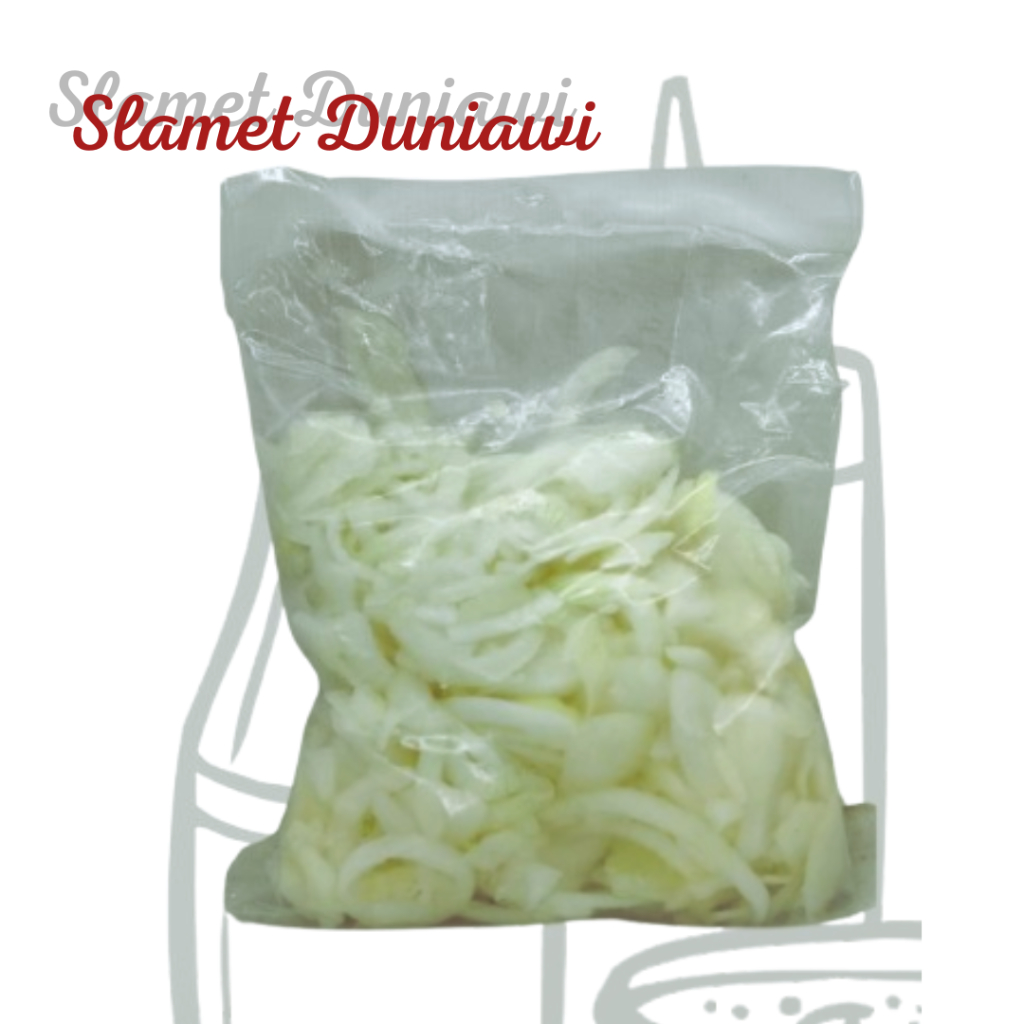 

Bawang Bombay Kupas Iris 1KG