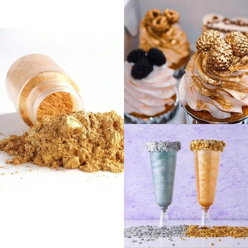 

(AKC) 15gr Edible Lustre Dust Powder Gold Silver Rose Gold Bubuk Glitter Emas Food Grade