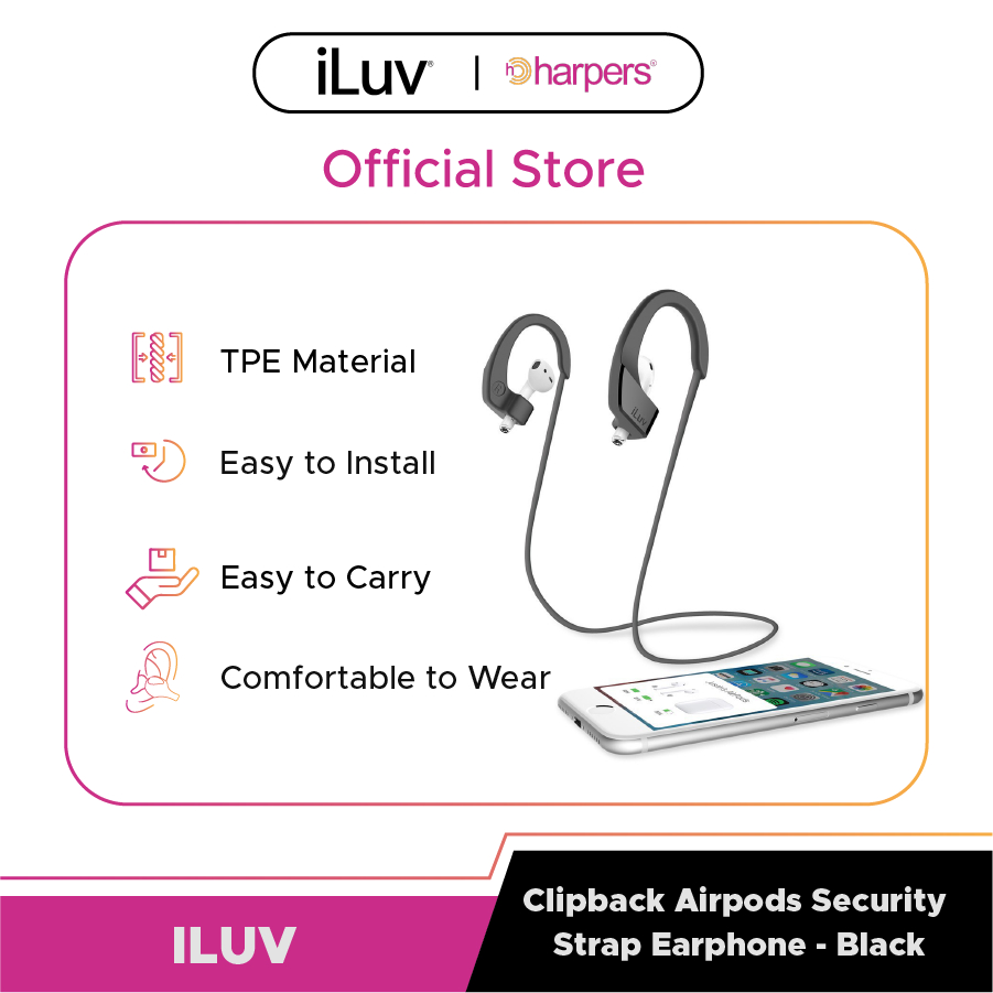 ILUV Clipback Airpods Security Strap Earphone Headphone Headset
