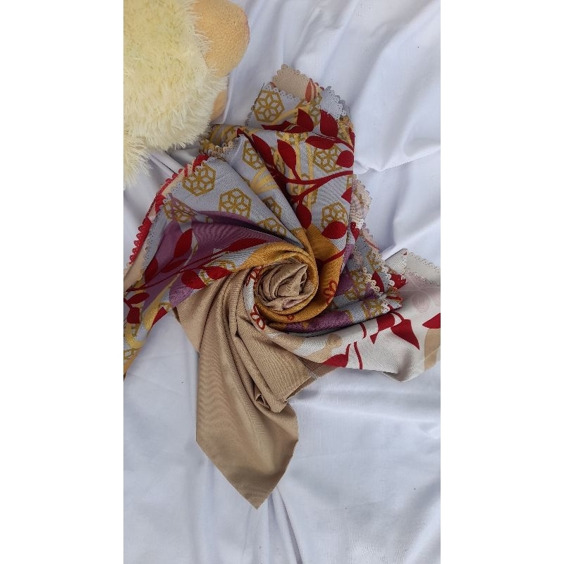jilbab segiempat syari Hijab segiempat syari kerudung segi empat syari Ukuran 130x130