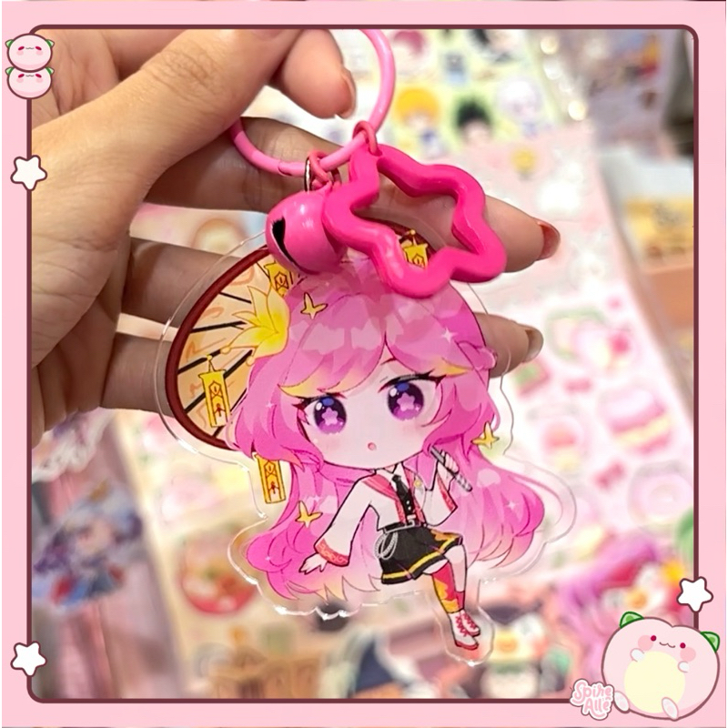 Kagura Mobile legend exorcist keychain and jade blossom sticker
