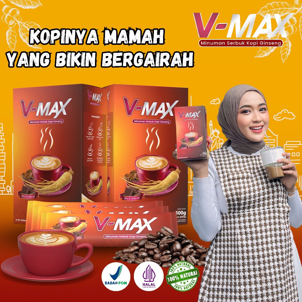 

KOPI VMAX-KOPI XTRAK GINGSENG_KOPI STAMINA_JAMU STAMINA WANITA 1 BOX 10 SACHET