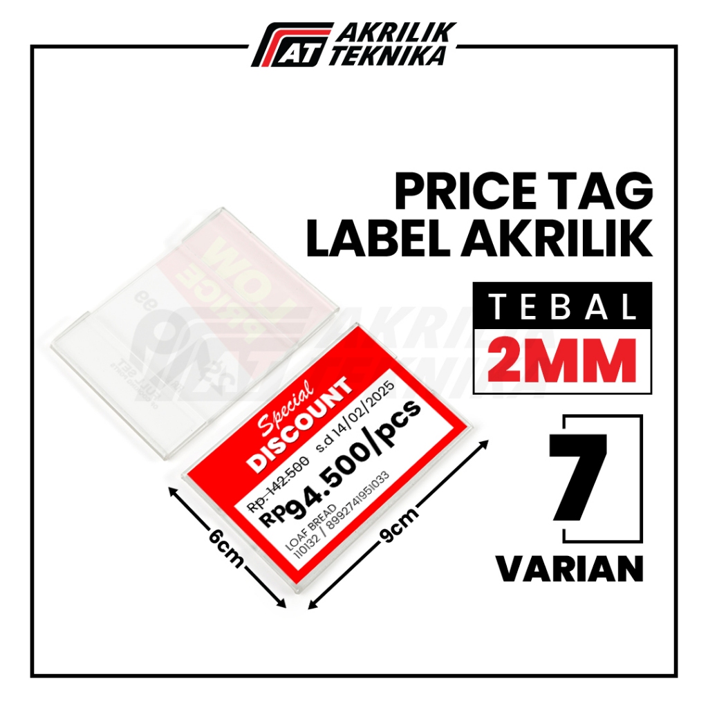 

Price Tag Label Nama / Display Harga Tempel