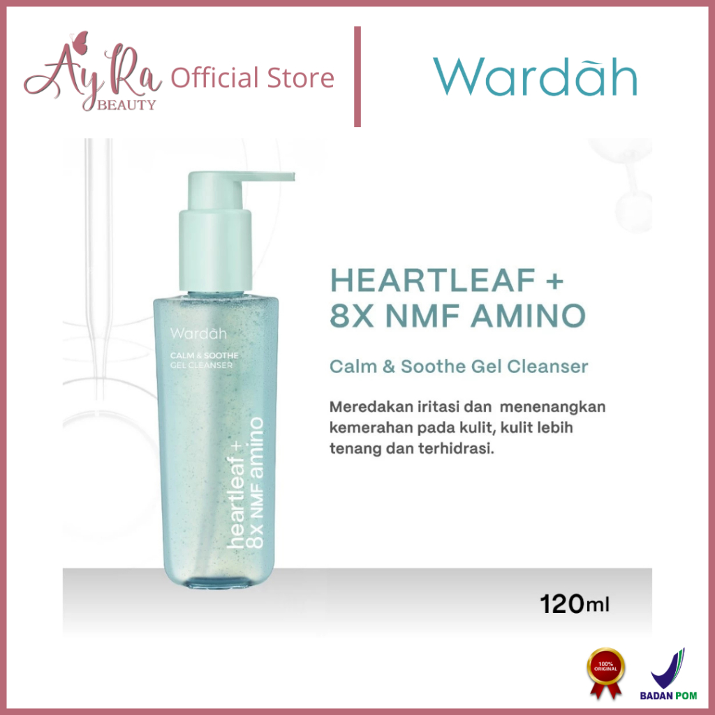 AyRa Beauty - WARDAH NMF Amino Gel Cleanser 120 ml - Facial Wash Deep Hydration with 8X NMF Amino - 