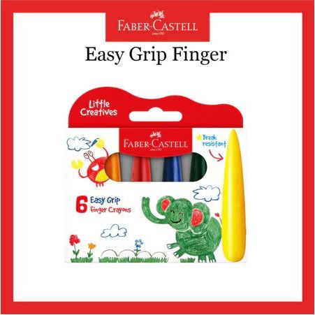 

Gramedia Batam - Faber Castell Easy Grip Finger Crayons 6