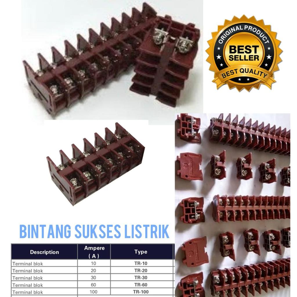 ORIGINAL Terminal Block TR 10A 20A 30A 60A 100A TERMINAL BLOK TR-10 TR-20A TR-30A TR-60A TR-100A