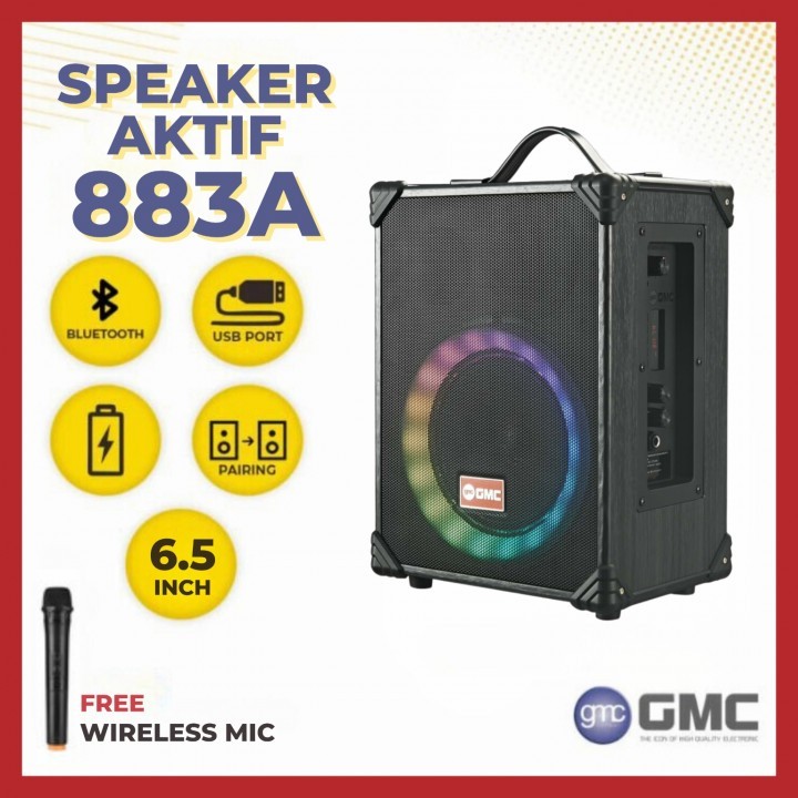 Speaker Portable GMC 883A 6,5 Inch Bluetooth