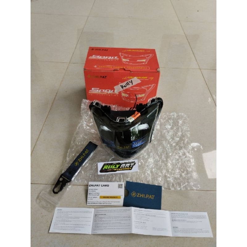 Reflektor zhipat wave RsX 110 fi /LED headlight zhi pat / headlamp wave rsx fi 110 / lampu depan rev