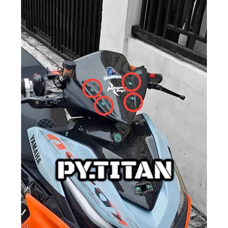 Baut Titanium Set Visor Yamaha AEROX