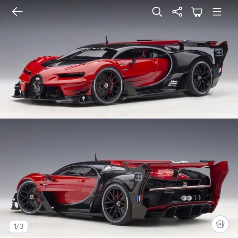 autoart bugatti vision gt 1:18