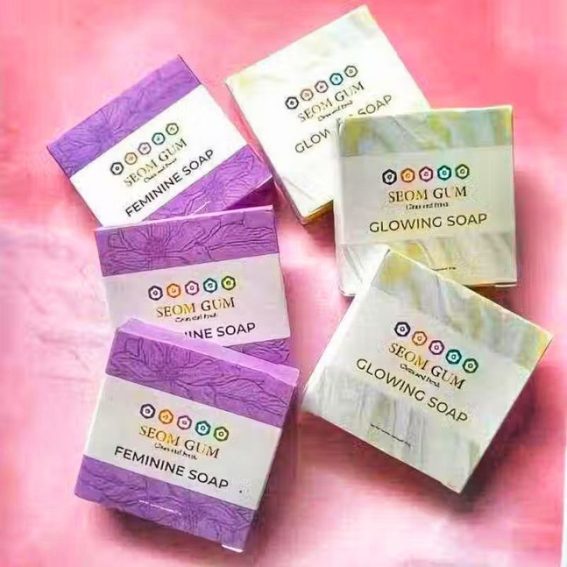 [ 10pcs ] sabun seom gum glowing soap/feminine soap kemasan bening ORIGINAL BPOM