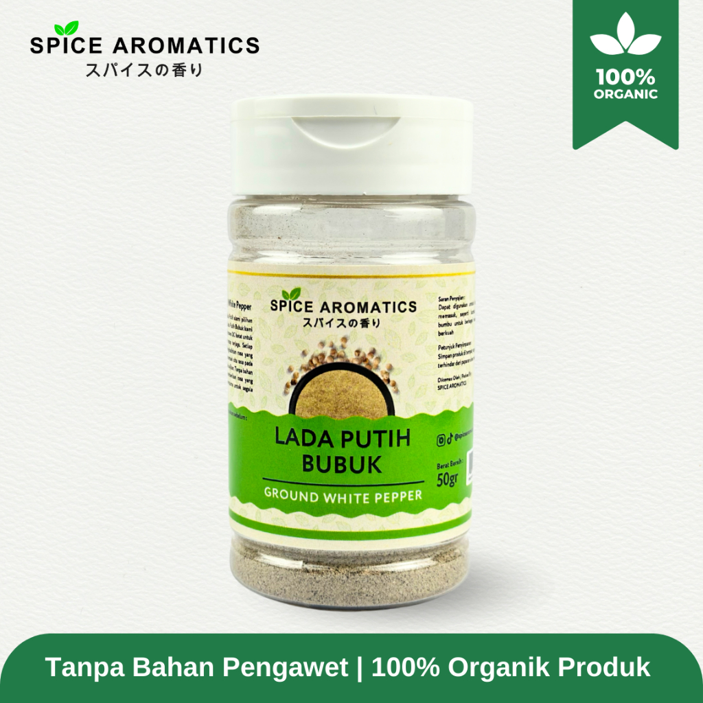 

SPICE AROMATICS Lada Putih Bubuk / Ground White Pepper Premium Quality