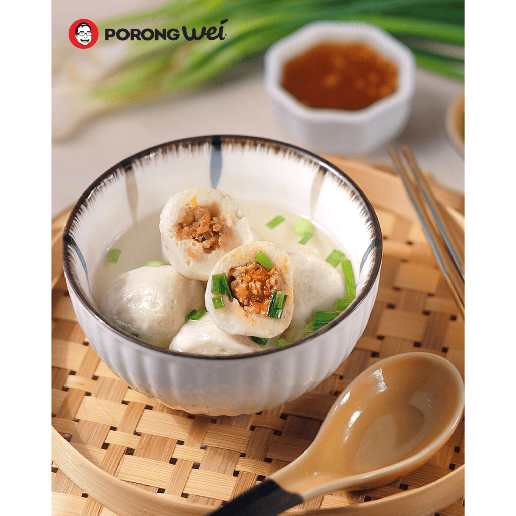 

PORONG WEI- Bundling Praktis [ Ote Ote Ayam + Hiwan isi Ayam ] Kue Tiram. Bakso Ikan Loncat
