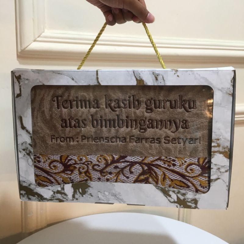 HAMPERS KADO GIFT GURU/SOUVENIR HANDUK CUSTOM BOX/PACKING BOX/HANDUK BORDIR CUSTOM/SOUVENIR