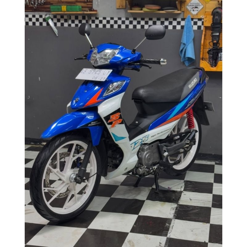 Striping sticker lis standar ori shogun SP 125 new 2008 shogun sp robot 2009 biru putih