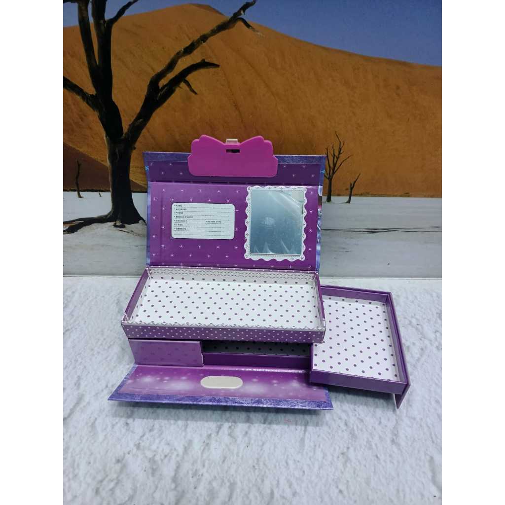 

Kotak Pensil KODE 3 Tingkat Metalik 3dimensi/Pencil Case Password/Kotak Pin