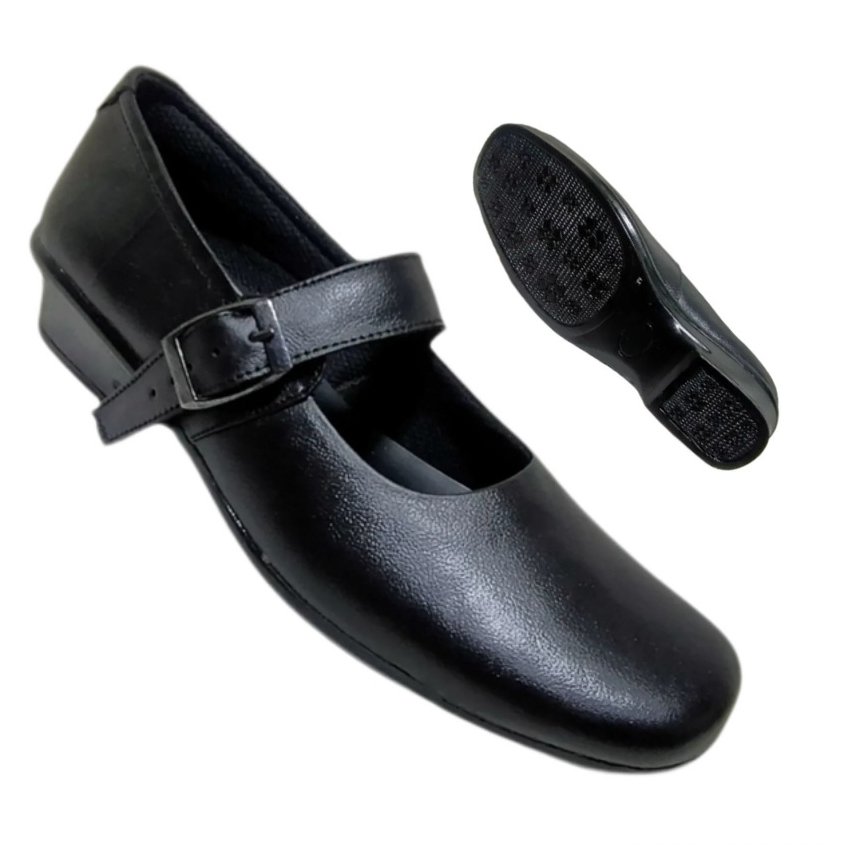 Sepatu boot wanita sepatu boot kulit sepatu pdh polwan satpam sepatu pantopel kulit fantopel wanita