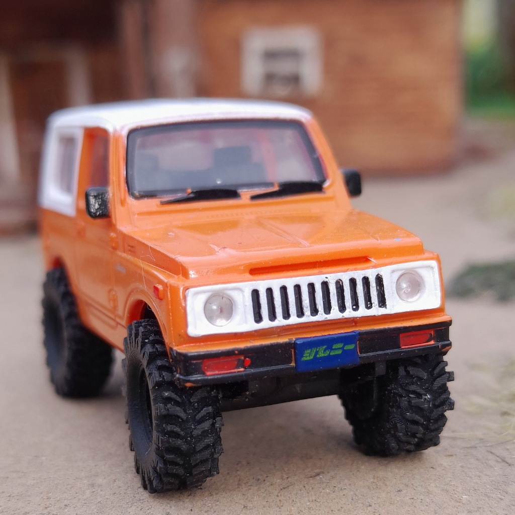 Miniatur Suzuki Jimny Katana Orange Putih JUNK ROSOK