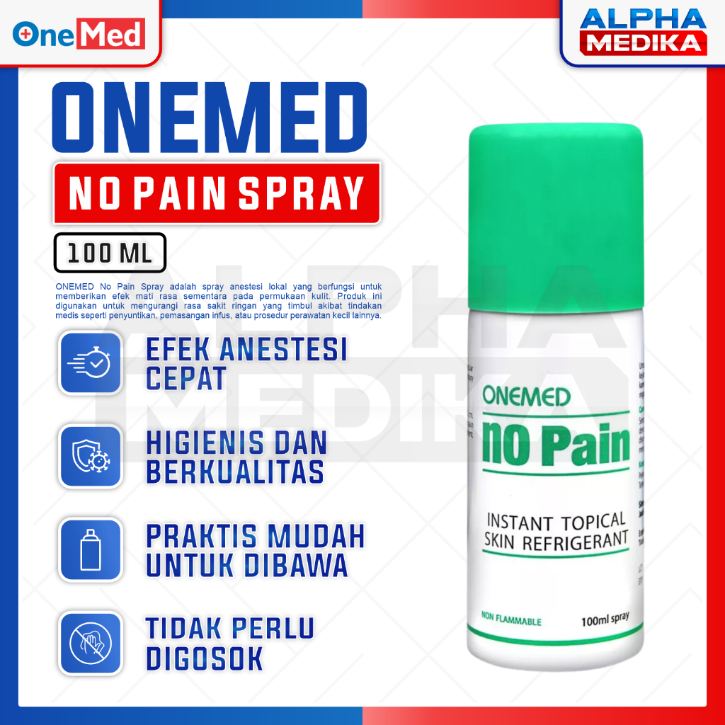 ONEMED - No Pain Spray 100ML / NO PAIN SPRAY 100 ML ONEMED / Cairan Pereda Rasa Sakit