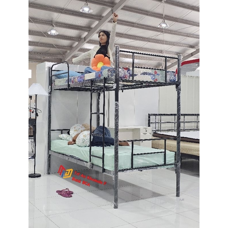 megajaya furniture ranjang tingkat holo besi