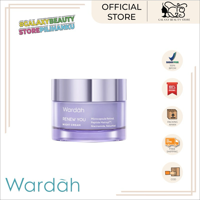WARDAH RENEW YOU NIGHT CREAM / RENEW YOU NIGHT CREAM/KRIM WAJAH MALAM WARDAH